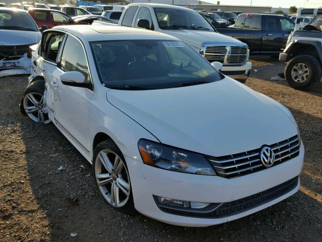 1VWBN7A37DC116261 - 2013 VOLKSWAGEN PASSAT SE WHITE photo 1