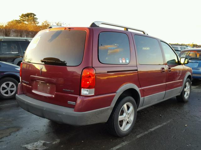 1GMDX33L15D277661 - 2005 PONTIAC MONTANA SV MAROON photo 4