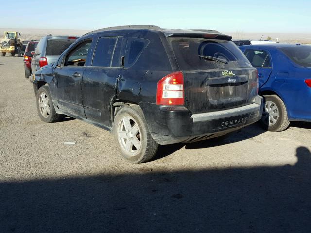 1J8FT470X8D555792 - 2008 JEEP COMPASS SP BLACK photo 3
