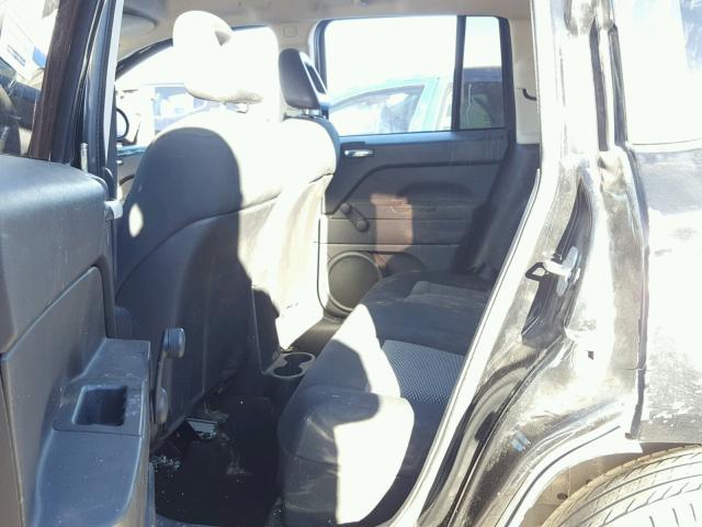 1J8FT470X8D555792 - 2008 JEEP COMPASS SP BLACK photo 6