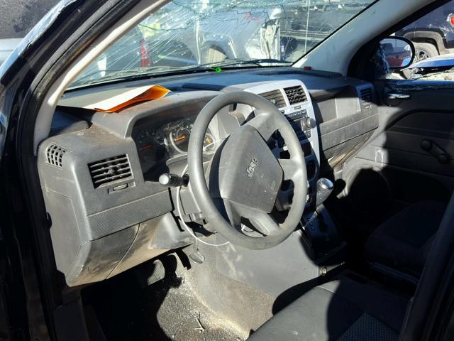 1J8FT470X8D555792 - 2008 JEEP COMPASS SP BLACK photo 9