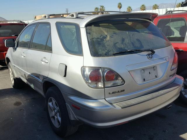 JTJGF10U710107020 - 2001 LEXUS RX 300 SILVER photo 3