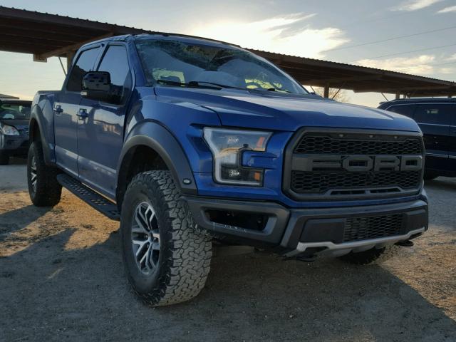 1FTFW1RG3HFC34737 - 2017 FORD F150 RAPTO BLUE photo 1