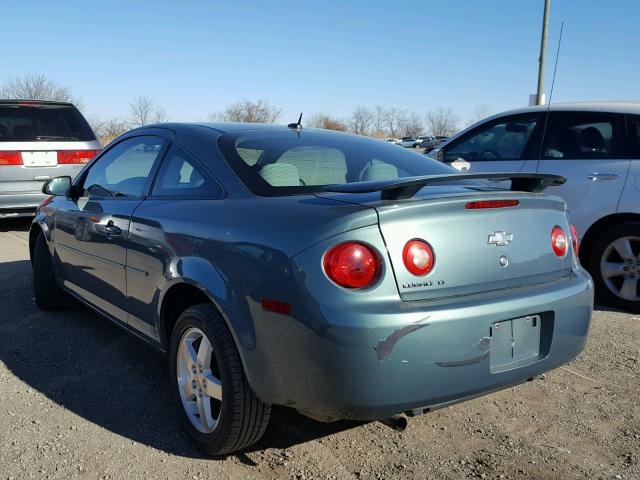 1G1AT18H997196562 - 2009 CHEVROLET COBALT LT TEAL photo 3