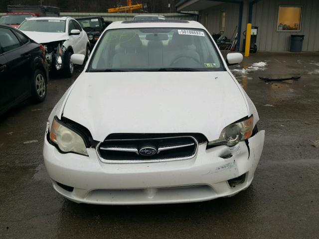 4S3BL626867219406 - 2006 SUBARU LEGACY 2.5 WHITE photo 9