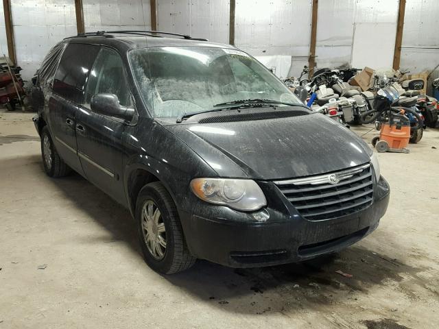 2A4GP54L37R310326 - 2007 CHRYSLER TOWN & COU BLACK photo 1