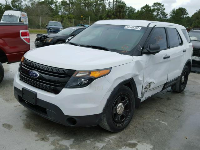 1FM5K8AR9FGA66277 - 2015 FORD EXPLORER P WHITE photo 2