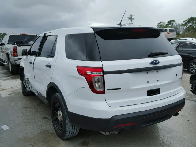 1FM5K8AR9FGA66277 - 2015 FORD EXPLORER P WHITE photo 3