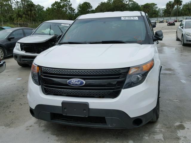 1FM5K8AR9FGA66277 - 2015 FORD EXPLORER P WHITE photo 9