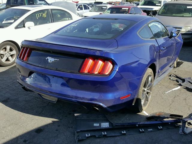 1FA6P8TH0G5243641 - 2016 FORD MUSTANG BLUE photo 4