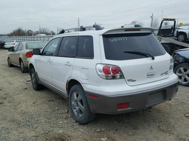 JA4LZ41G73U033493 - 2003 MITSUBISHI OUTLANDER WHITE photo 3