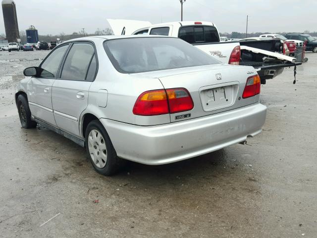 2HGEJ6610YH578002 - 2000 HONDA CIVIC BASE 银色 照片 3