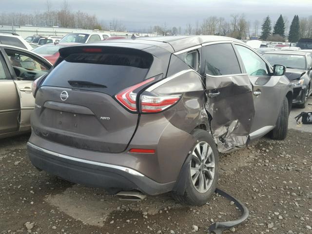 5N1AZ2MH6FN273585 - 2015 NISSAN MURANO S CHARCOAL photo 4