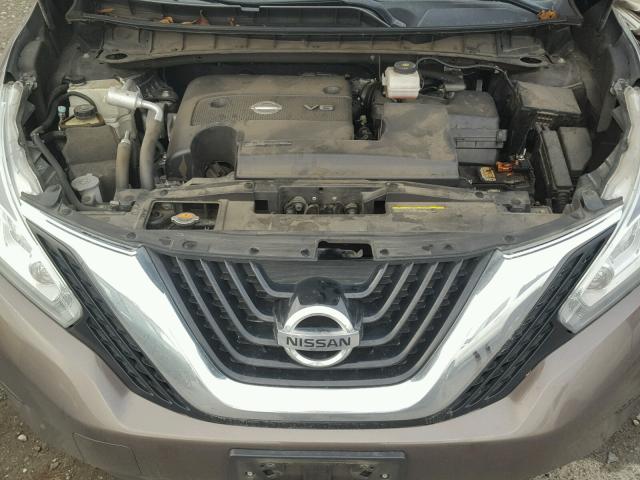 5N1AZ2MH6FN273585 - 2015 NISSAN MURANO S CHARCOAL photo 7