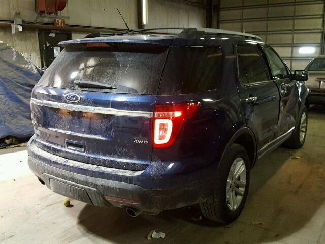 1FMHK8D83CGA51334 - 2012 FORD EXPLORER X BLUE photo 4