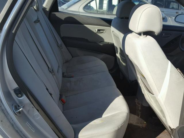 KMHDU46D08U489684 - 2008 HYUNDAI ELANTRA GL SILVER photo 6