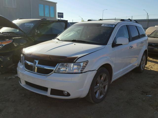 3D4PH6FV9AT166635 - 2010 DODGE JOURNEY R/ WHITE photo 2