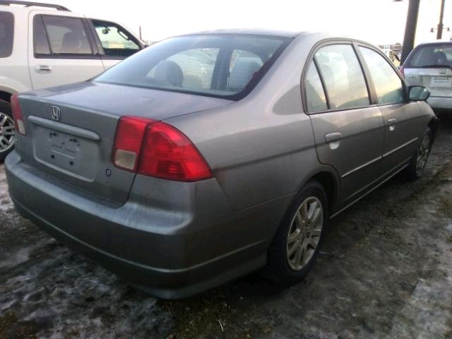 2HGES16675H030781 - 2005 HONDA CIVIC LX GRAY photo 4