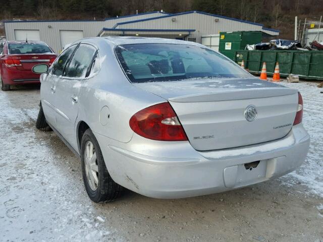 2G4WC532651293020 - 2005 BUICK LACROSSE C SILVER photo 3