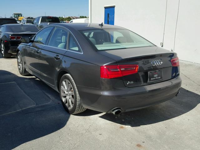 WAUDFAFC3DN045673 - 2013 AUDI A6 PREMIUM GRAY photo 3