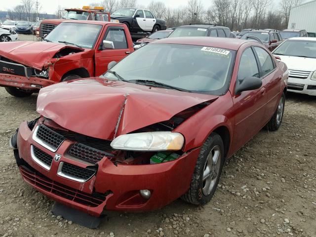 1B3EL46R15N668492 - 2005 DODGE STRATUS SX RED photo 2