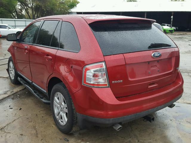 2FMDK38C98BA35282 - 2008 FORD EDGE SEL BURGUNDY photo 3