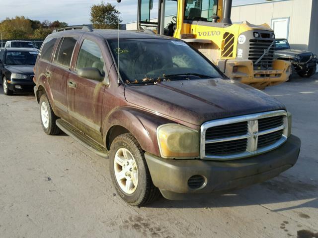 1D4HB38NX5F567869 - 2005 DODGE DURANGO ST MAROON photo 1