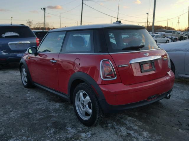 WMWMF33529TT69833 - 2009 MINI COOPER RED photo 3