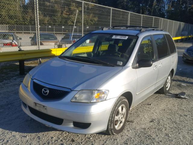 JM3LW28A320306169 - 2002 MAZDA MPV WAGON GRAY photo 2