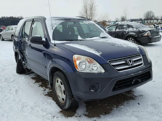 JHLRD78545C052745 - 2005 HONDA CR-V LX BLUE photo 1