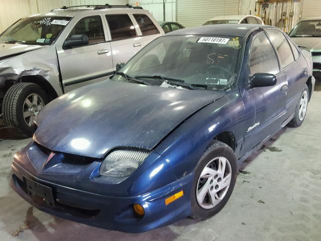 1G2JB524417167860 - 2001 PONTIAC SUNFIRE SE BLUE photo 2