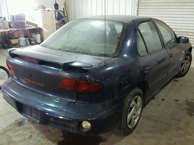 1G2JB524417167860 - 2001 PONTIAC SUNFIRE SE BLUE photo 4