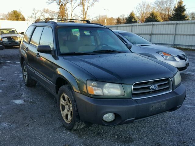 JF1SG63684H747494 - 2004 SUBARU FORESTER 2 GREEN photo 1