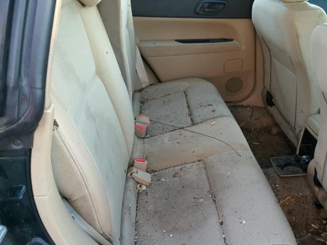 JF1SG63684H747494 - 2004 SUBARU FORESTER 2 GREEN photo 6