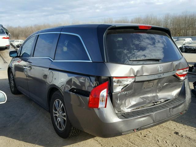 5FNRL5H49CB057709 - 2012 HONDA ODYSSEY EX CHARCOAL photo 3