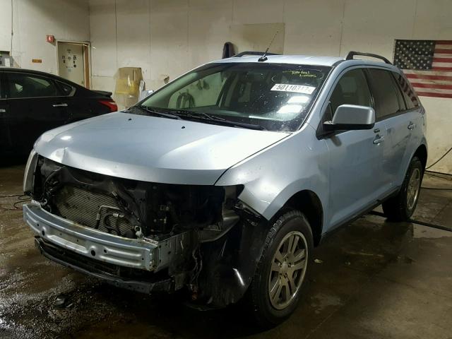 2FMDK48C68BA07896 - 2008 FORD EDGE SEL BLUE photo 2