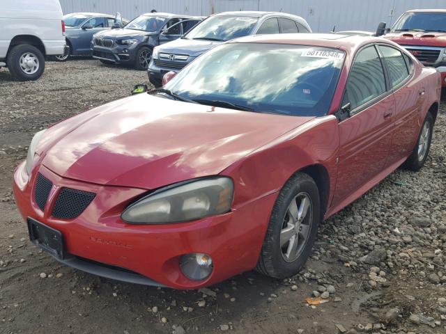 2G2WP552781151788 - 2008 PONTIAC GRAND PRIX Қызыл фото 2