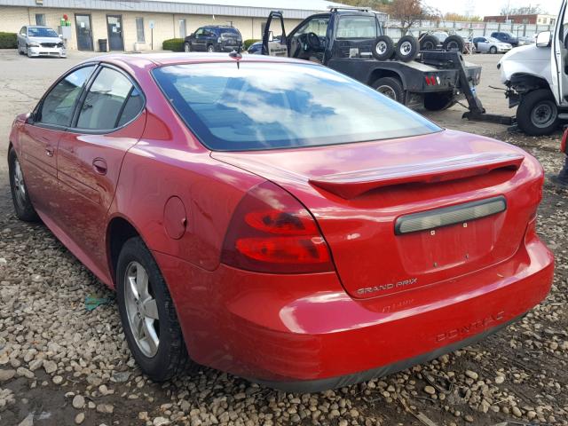 2G2WP552781151788 - 2008 PONTIAC GRAND PRIX Қызыл фото 3