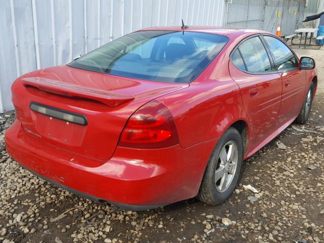 2G2WP552781151788 - 2008 PONTIAC GRAND PRIX Қызыл фото 4