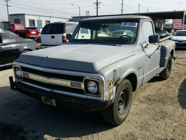 CE249Z855253 - 1969 CHEVROLET PICK UP GRAY photo 2