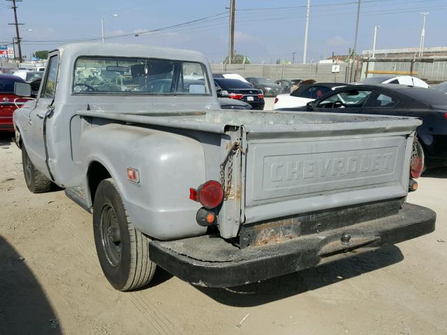 CE249Z855253 - 1969 CHEVROLET PICK UP GRAY photo 3