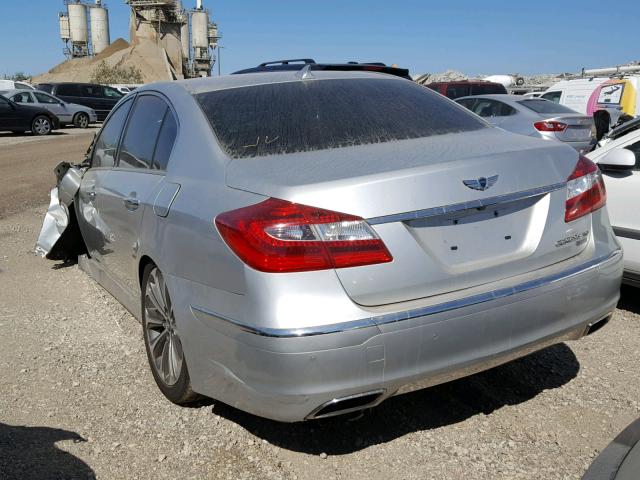 KMHGC4DH2DU257152 - 2013 HYUNDAI GENESIS 5. SILVER photo 3