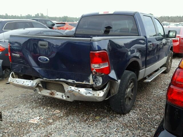 1FTRW12W25KC88399 - 2005 FORD F150 SUPER BLUE photo 4