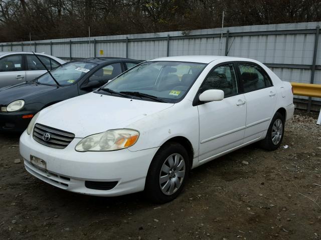 2T1BR32E03C106855 - 2003 TOYOTA COROLLA CE WHITE photo 2