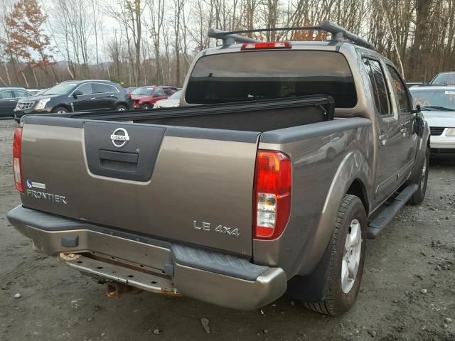 1N6AD07W66C409885 - 2006 NISSAN FRONTIER C BEIGE photo 4