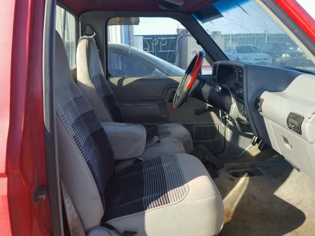 1FTCR10AXNTA87171 - 1992 FORD RANGER RED photo 5