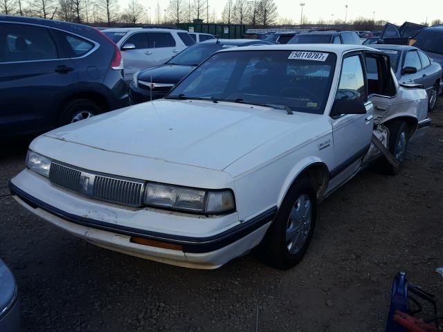 1G3AJ54N7M6351267 - 1991 OLDSMOBILE CUTLASS CI WHITE photo 2