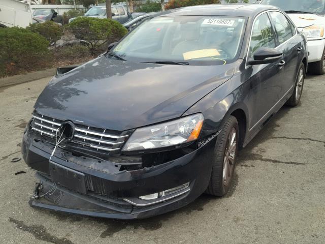 1VWCP7A36CC022790 - 2012 VOLKSWAGEN PASSAT SEL BLACK photo 2