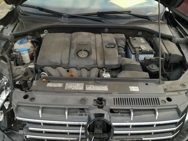 1VWCP7A36CC022790 - 2012 VOLKSWAGEN PASSAT SEL BLACK photo 7