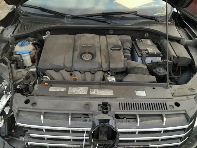 1VWCP7A36CC022790 - 2012 VOLKSWAGEN PASSAT SEL BLACK photo 7